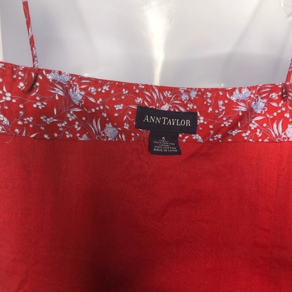 Ann Taylor Women's Spaghetti Strap Flare Dress - Picture 3 of 5